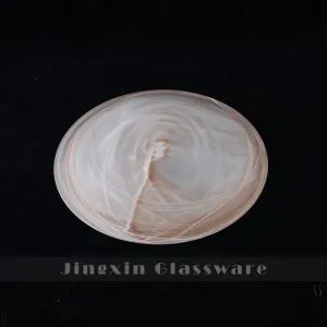 Išcentrinės gintaro Alabaster Swirl stiklo lampshades