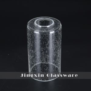 Cilindro skaidraus burbulinio stiklo lempos gaubtas