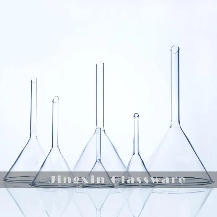 75 mm borosilikatinio stiklo piltuvas laboratorijai